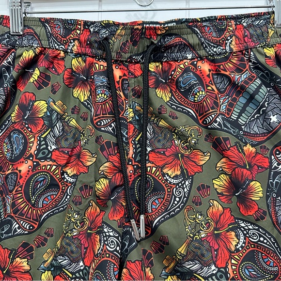 Jared Lang Printed Swim Trunks Shorts Men’s Size Medium - Picture 2 of 14